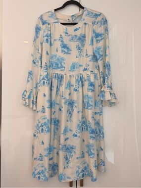 Manoush Silk Toile Print Dress